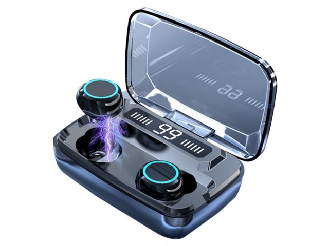 AURICULARES M10 - INALAMBRICOS CON BASE CARGADORA