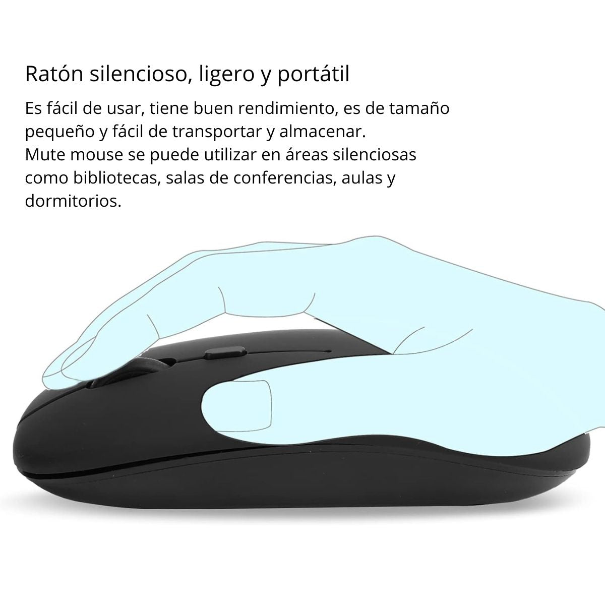 MOUSE INALAMBRICO BLUETOOTH 2.4 GHZ CON SELECTOR DE DPI