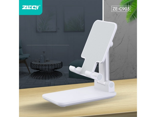 ZEQI SOPORTE DE ESCRITORIO PARA TELEFONO O TABLET (CON ANGULO REGULABLE) MODEL: ZE-C903