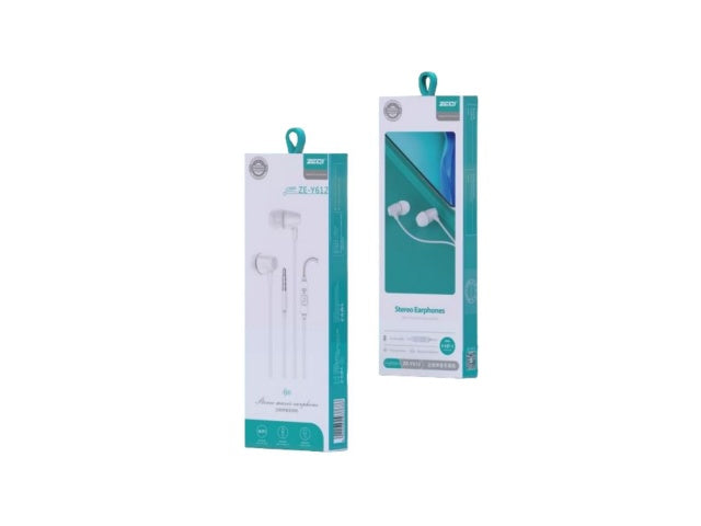 ZEQI AURICULARES 3.5MM (CON ALMOHADILLA DE SILICONA) MODEL: ZE-Y612