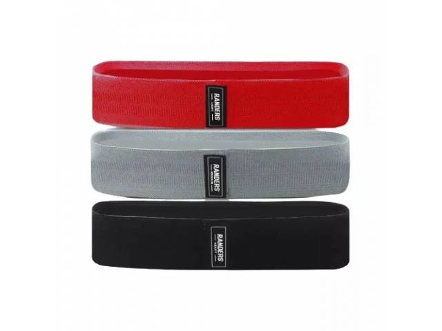 Set 3 Bandas Resistencia Circular Tela Elástica Yoga