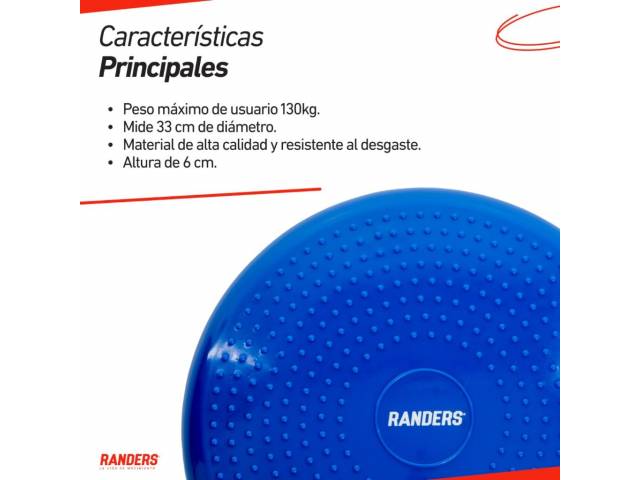 Disco de Equilibrio Mini Bosu 33 cm Azul
